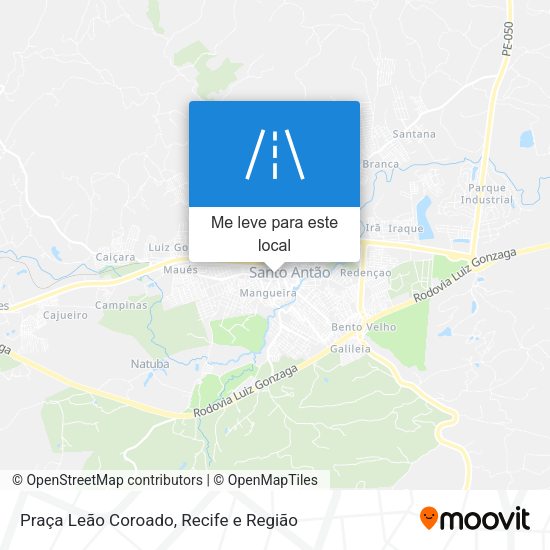 Praça Leão Coroado mapa