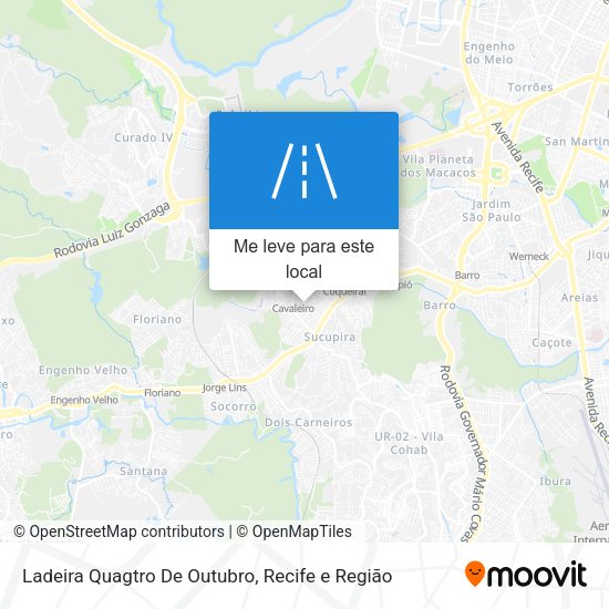 Ladeira Quagtro De Outubro mapa