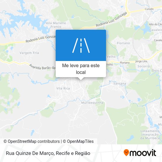 Rua Quinze De Março mapa