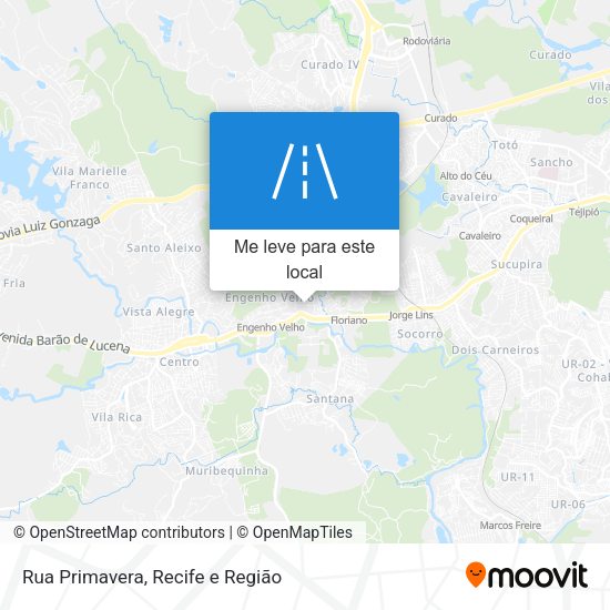 Rua Primavera mapa