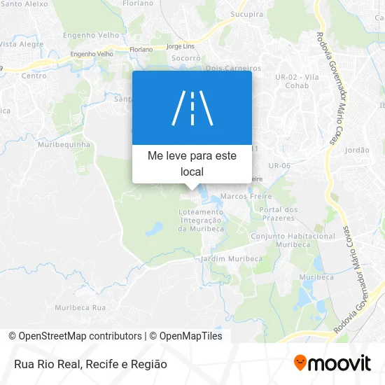 Rua Rio Real mapa