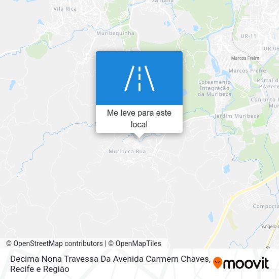 Decima Nona Travessa Da Avenida Carmem Chaves mapa