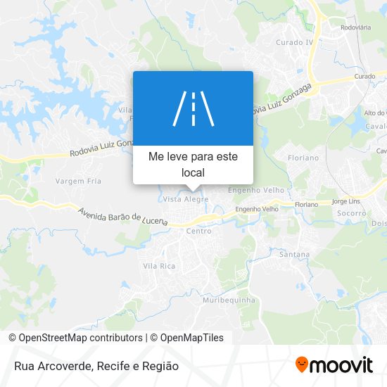 Rua Arcoverde mapa