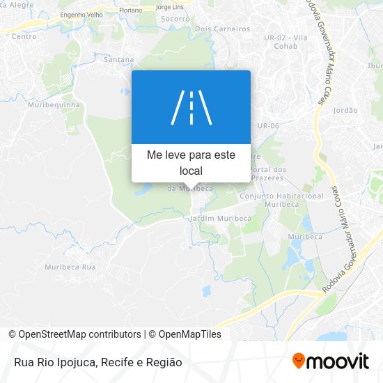 Rua Rio Ipojuca mapa