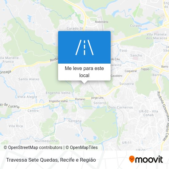 Travessa Sete Quedas mapa