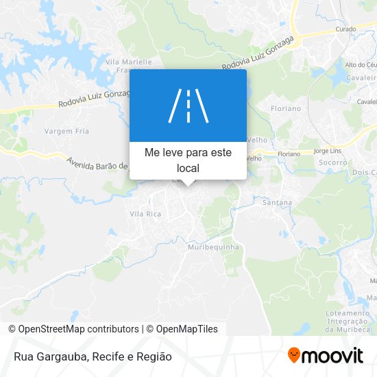 Rua Gargauba mapa