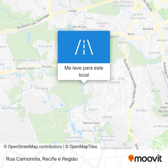 Rua Camomila mapa
