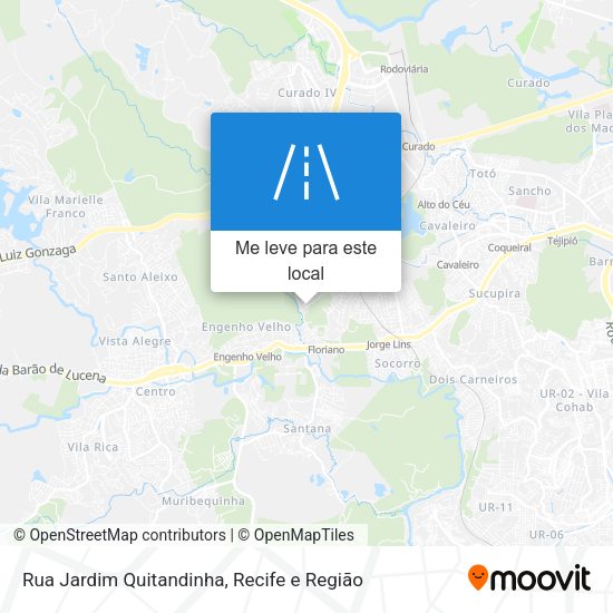 Rua Jardim Quitandinha mapa