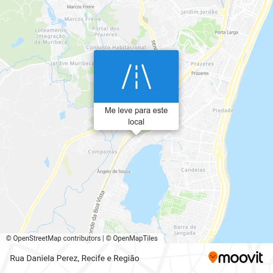 Rua Daniela Perez mapa