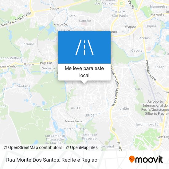 Rua Monte Dos Santos mapa