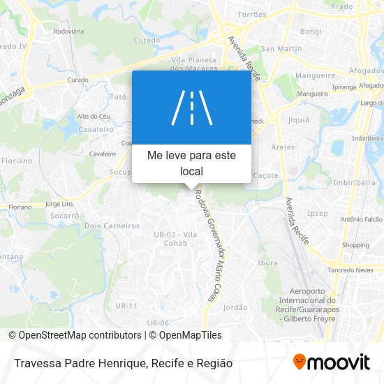 Travessa Padre Henrique mapa