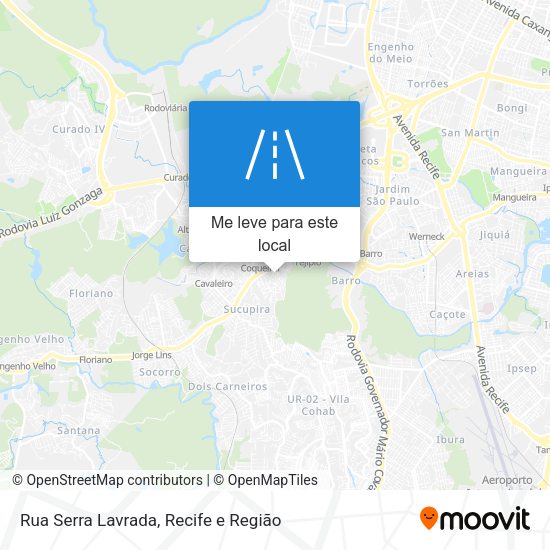 Rua Serra Lavrada mapa
