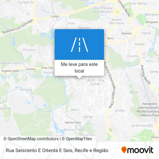 Rua Seiscento E Oitenta E Seis mapa