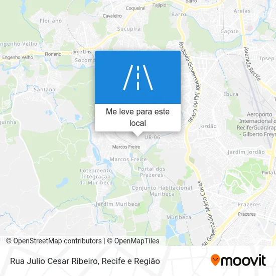 Rua Julio Cesar Ribeiro mapa