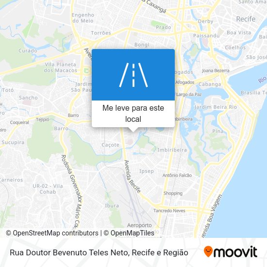 Rua Doutor Bevenuto Teles Neto mapa