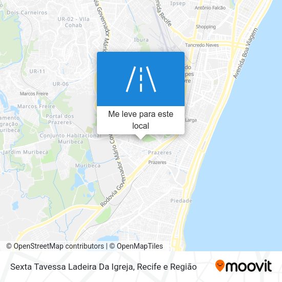 Sexta Tavessa Ladeira Da Igreja mapa