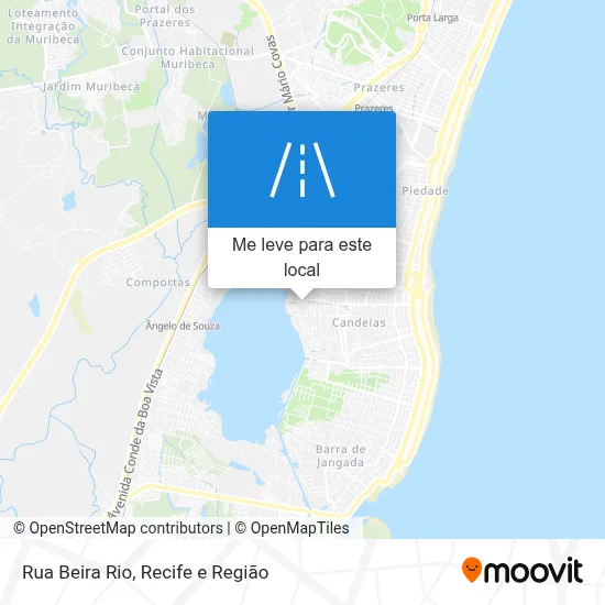 Rua Beira Rio mapa