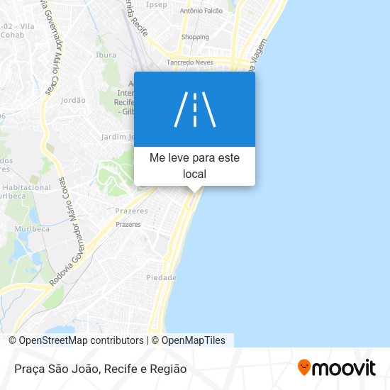 Praça São João mapa