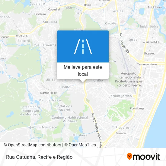 Rua Catuana mapa