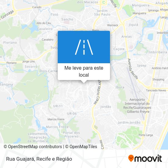 Rua Guajará mapa