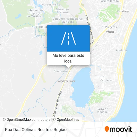 Rua Das Colinas mapa
