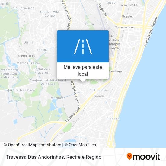 Travessa Das Andorinhas mapa