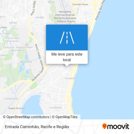 Entrada Caminhão mapa