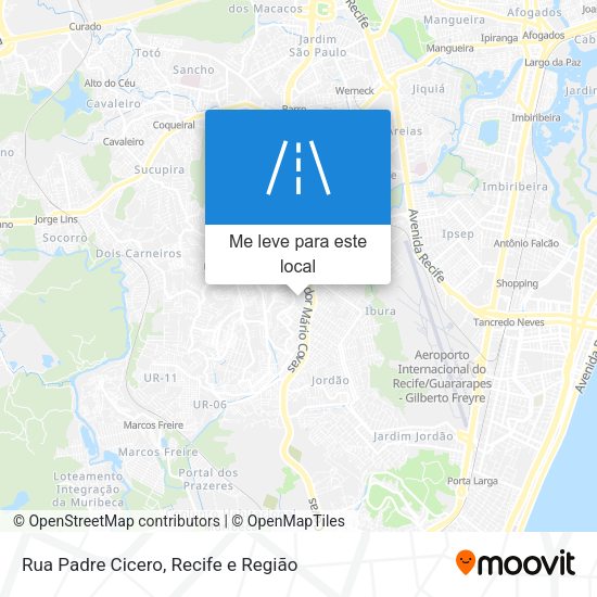 Rua Padre Cicero mapa