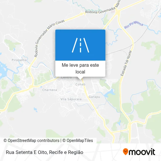 Rua Setenta E Oito mapa