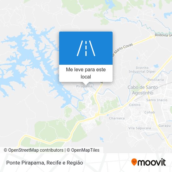 Ponte Pirapama mapa