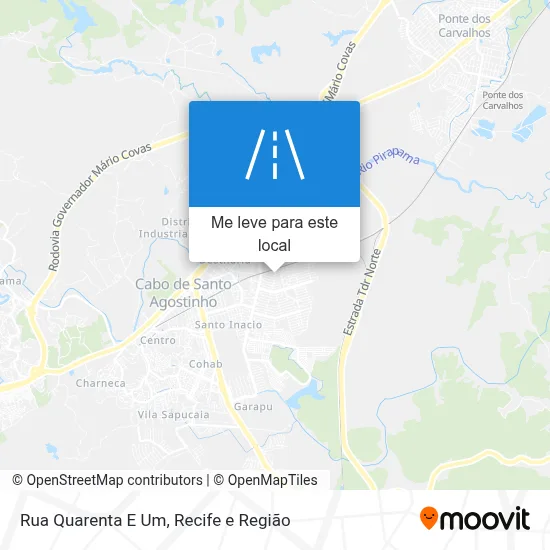 Rua Quarenta E Um mapa