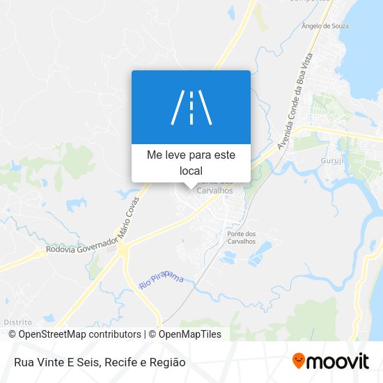 Rua Vinte E Seis mapa