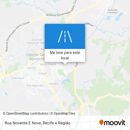 Rua Noventa E Nove mapa