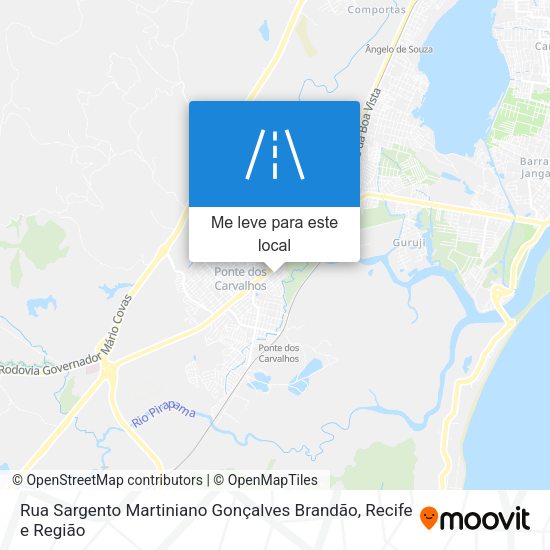 Rua Sargento Martiniano Gonçalves Brandão mapa