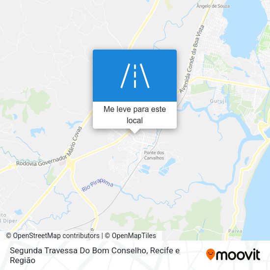 Segunda Travessa Do Bom Conselho mapa