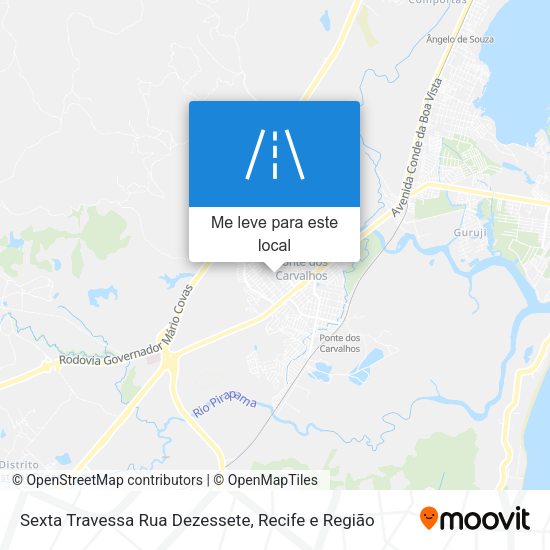 Sexta Travessa Rua Dezessete mapa