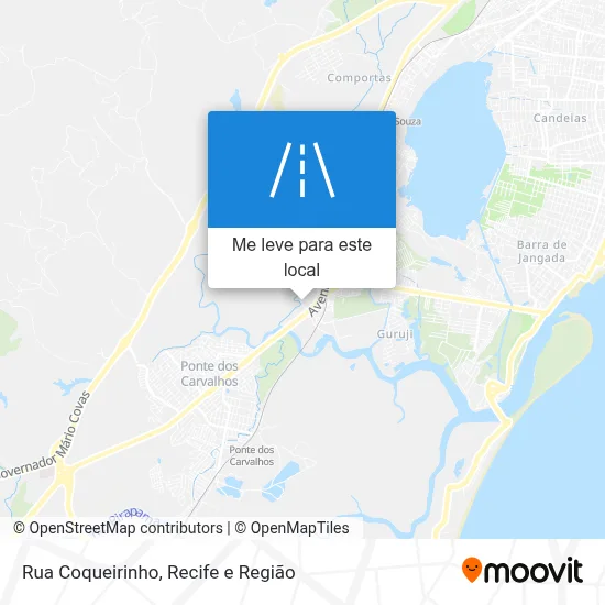 Rua Coqueirinho mapa