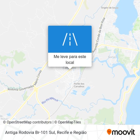 Antiga Rodovia Br-101 Sul mapa