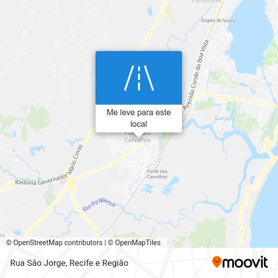 Rua São Jorge mapa