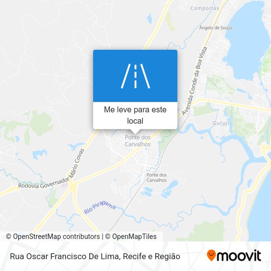 Rua Oscar Francisco De Lima mapa