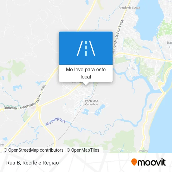 Rua B mapa