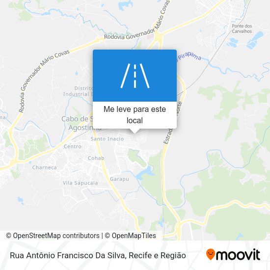 Rua Antônio Francisco Da Silva mapa