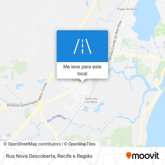 Rua Nova Descoberta mapa