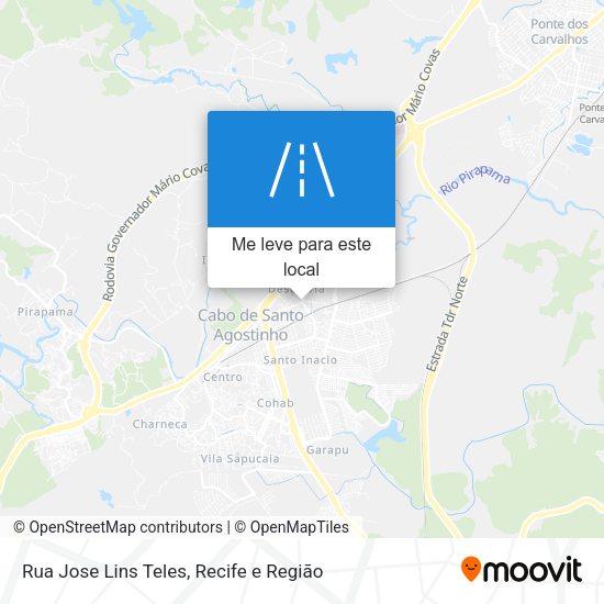 Rua Jose Lins Teles mapa