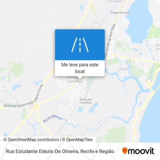 Rua Estudante Edezio De Oliveira mapa