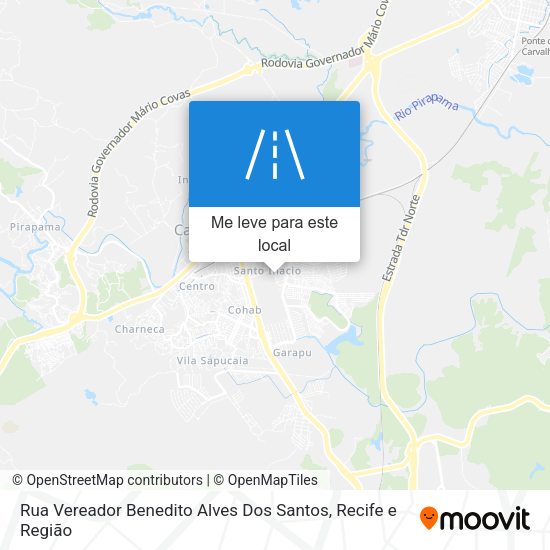 Rua Vereador Benedito Alves Dos Santos mapa