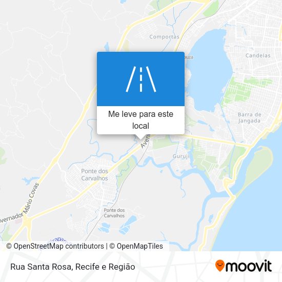 Rua Santa Rosa mapa