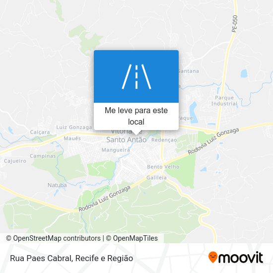 Rua Paes Cabral mapa