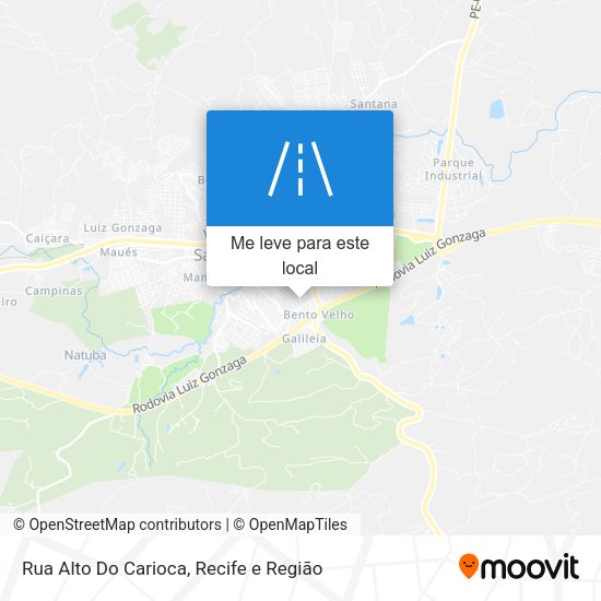 Rua Alto Do Carioca mapa