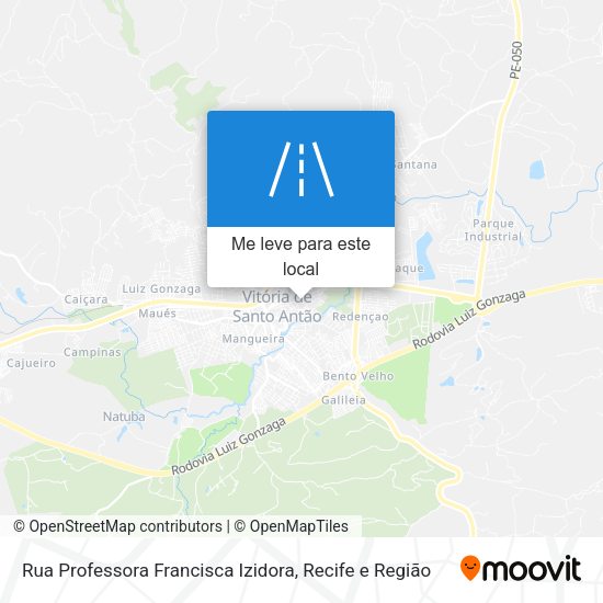 Rua Professora Francisca Izidora mapa